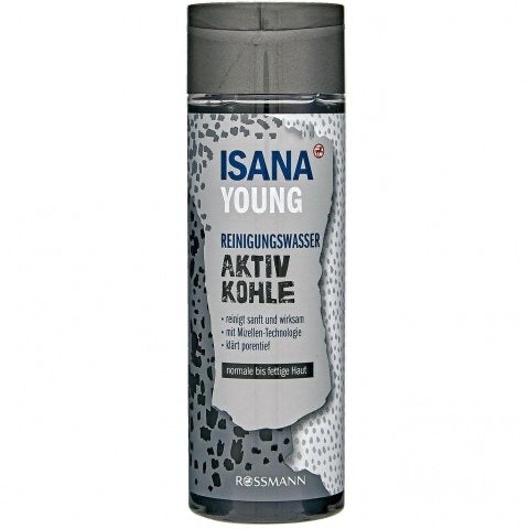 Isana Young Cleaning Water Active Charcoal 200 ml