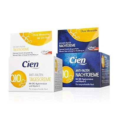 Cien Anti-Wrinkle DAY + NIGHT CREAM - with q10, Hyaluronic Acid & Vitamin E 50 ml