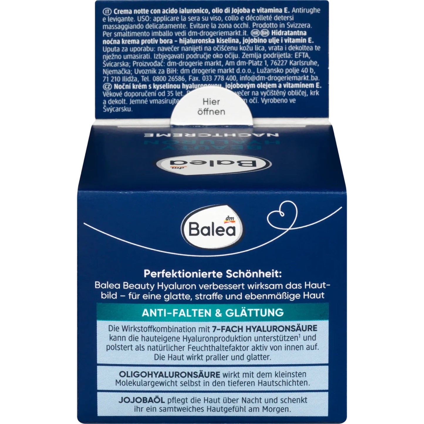 Balea Anti-wrinkle night cream Beauty Hyaluron, 50 ml