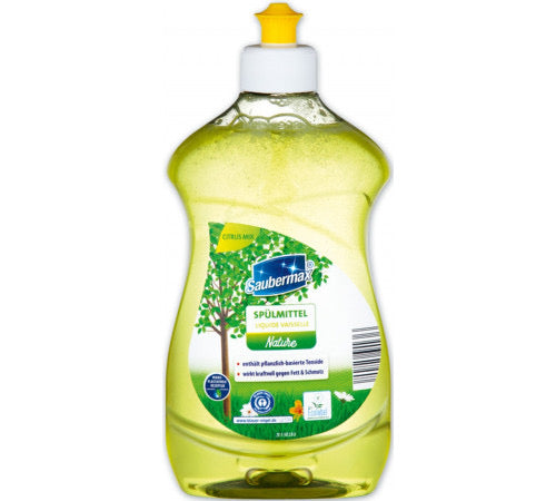 Saubermax Nature Citrus dishwashing liquid 500 ml