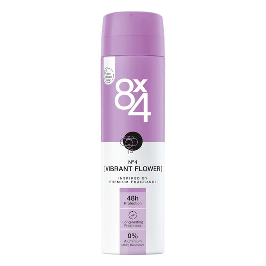 8x4 Deodorant spray N°4 Vibrant Flower 150 ml