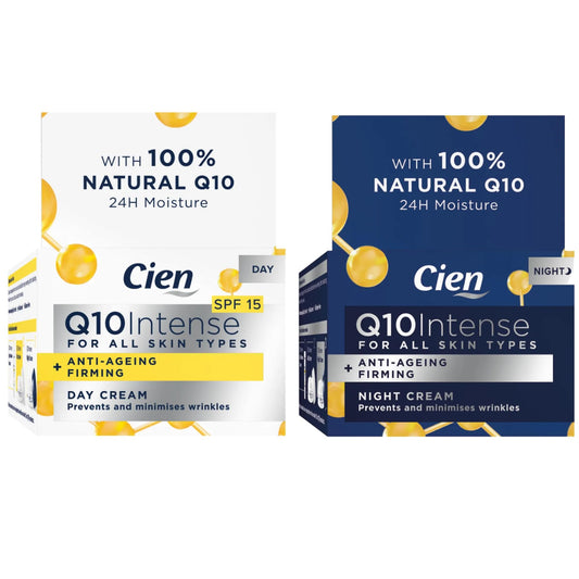 Cien Anti-Wrinkle DAY + NIGHT CREAM - with q10, Hyaluronic Acid & Vitamin E 50 ml