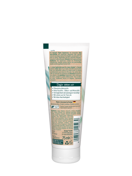 Kneipp Hydro Hand Cream Aloe Vera 75 ml