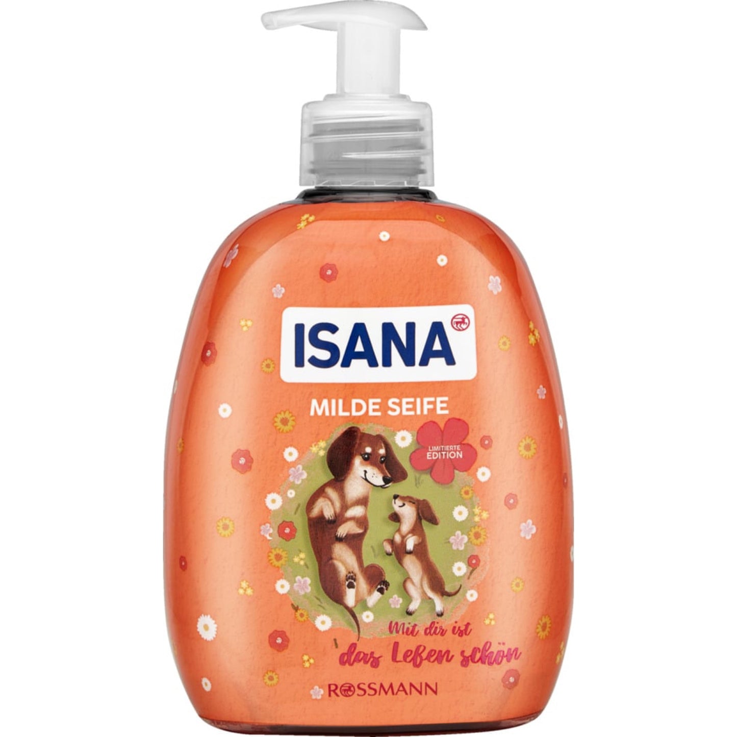 ISANA Mild Soap With you life is beautiful dispenser 500 ml