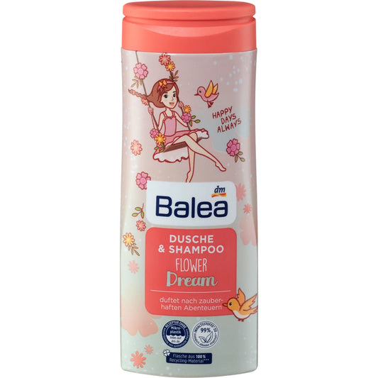 Balea Children's Shower & Shampoo Flower Dream, 300 ml