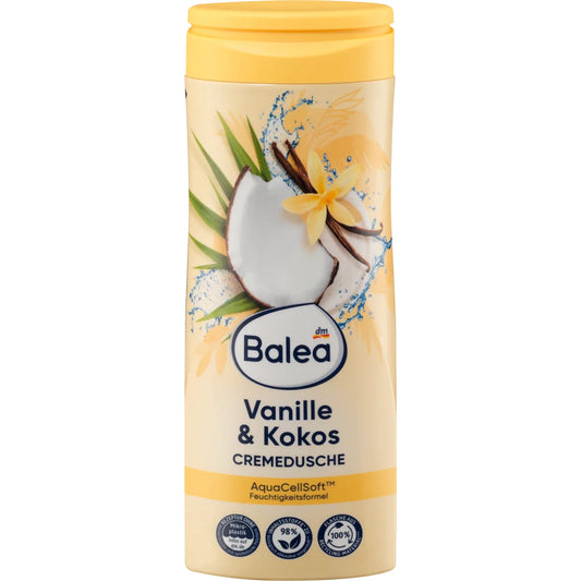 Balea Cream shower vanilla & coconut, 300 ml