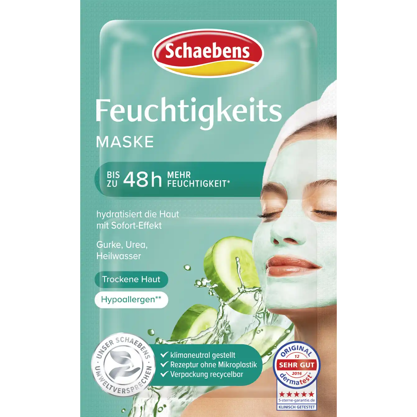 Schaebens Moisturizing mask 10 ml 2x 5 ml: for 2 applications