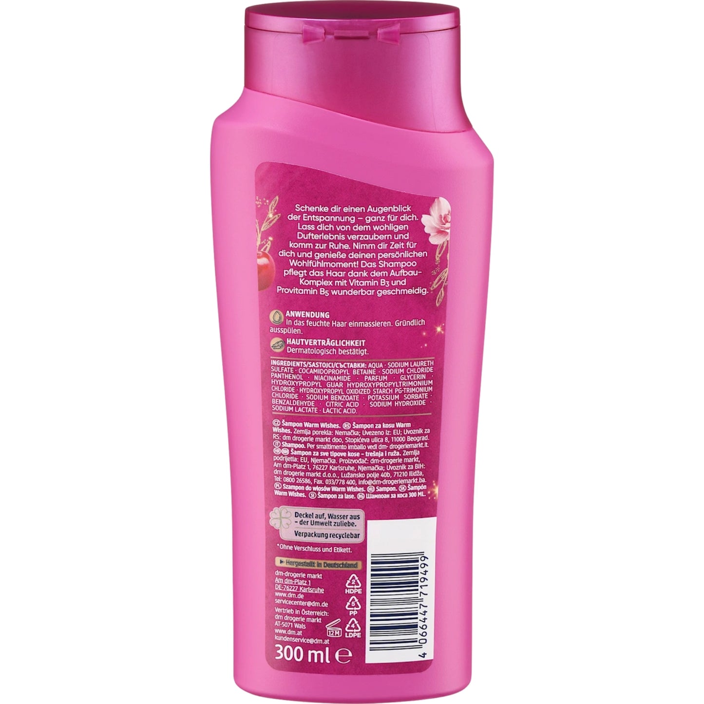 Balea Shampoo Warm Wishes, 300 ml