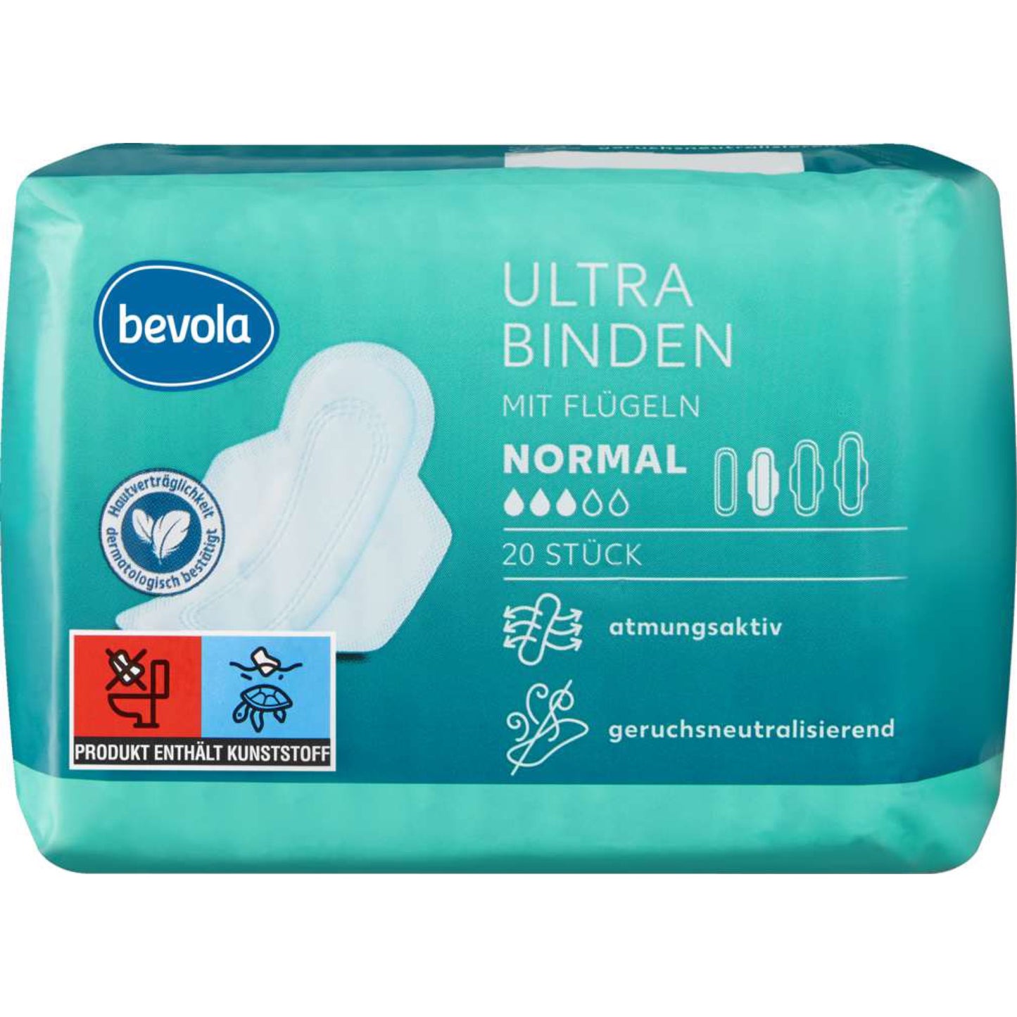 Bevola Ultra bandages normal with wings 20 pieces