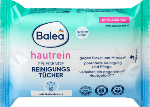 Balea Nourishing cleansing wipes Hautrein  25 pcs