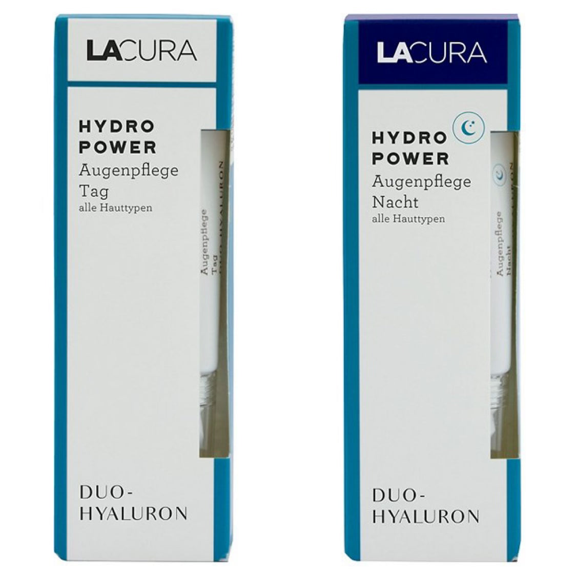 LACURA Hydro Power Eye Care Day & Night with Duo-Hyaluron 15 ml