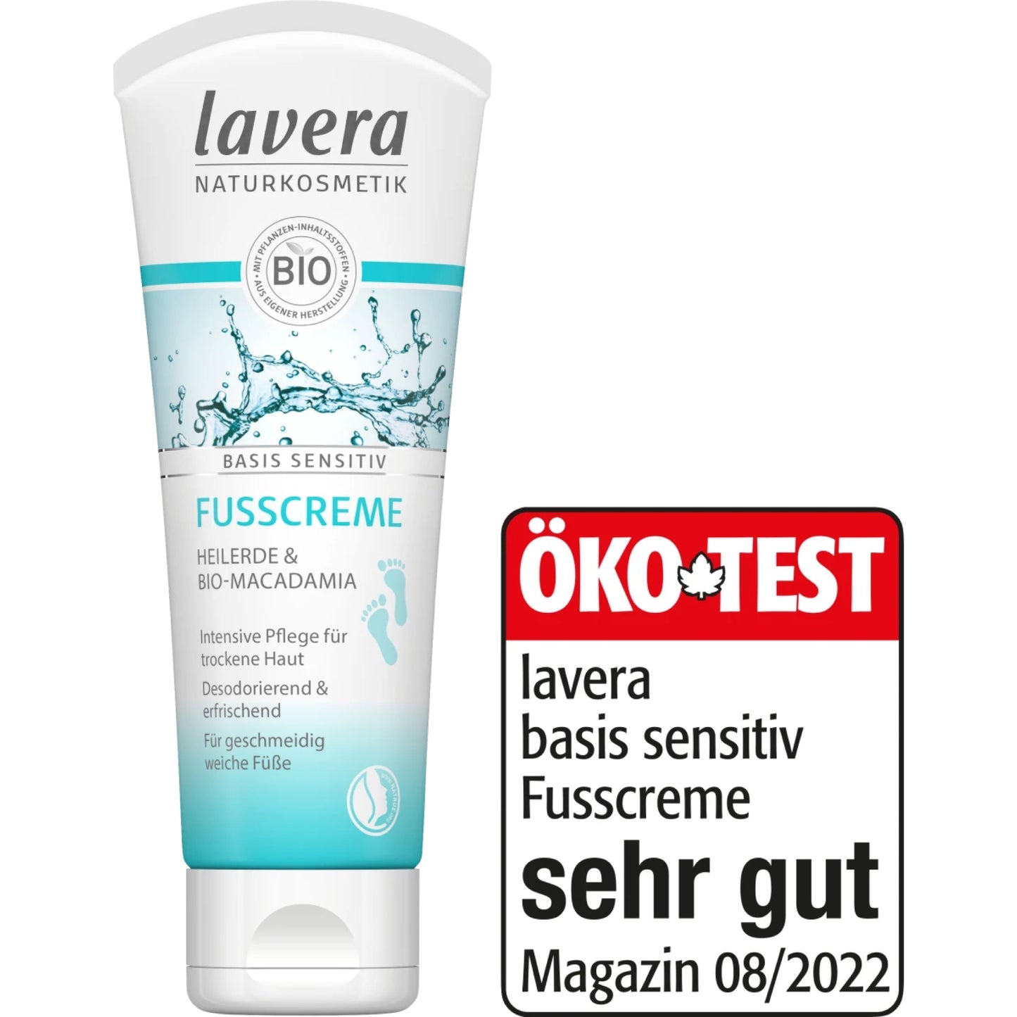 lavera Foot Cream Basis Sensitive, 75 ml