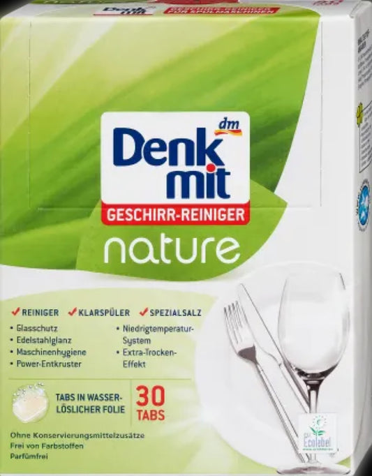 Denkmit Dishwasher tabs natural, 578 g