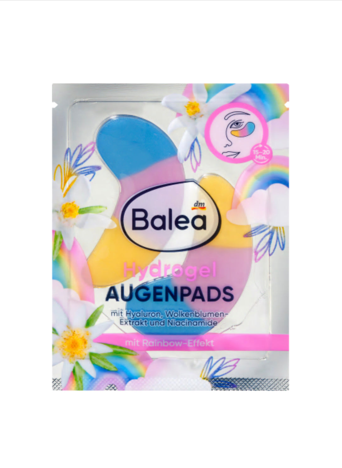 Balea Eye pads Hydrogel Rainbow (1 pair), 2 pieces