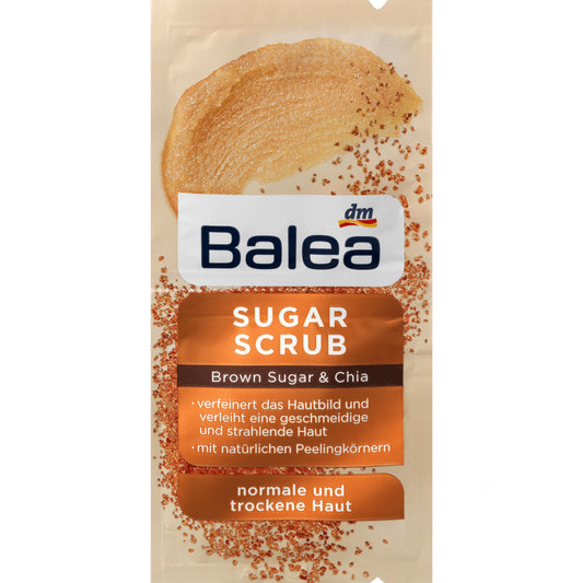 Balea Peeling Sugar Scrub Brown Sugar & Chia, 16 ml