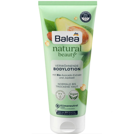 Balea Natural Beauty Body Lotion Organic Avocado Extract & Jojoba Oil 200 ml