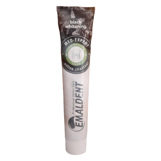 Emaldent Black Whitening Active Charcoal toothpaste 75 ml