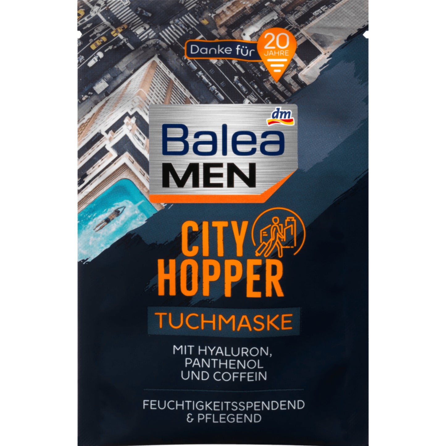 Balea MEN Sheet mask City Hopper, 1 pc