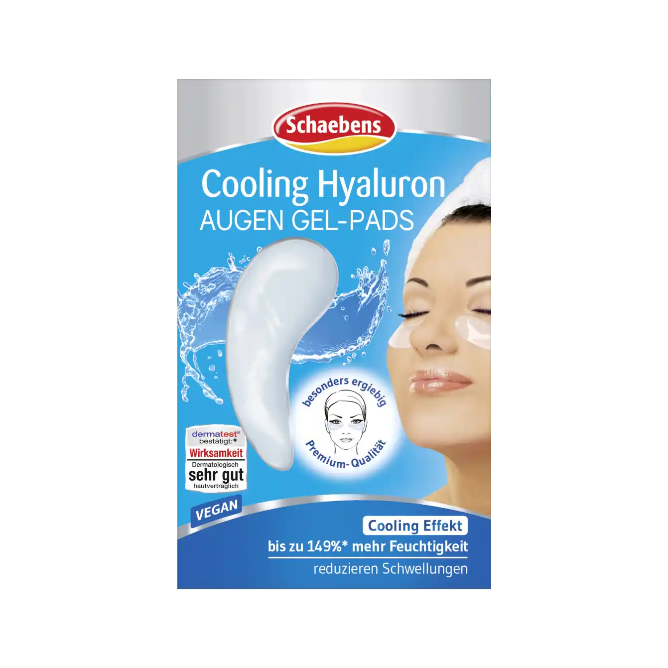 Schaebens Cooling Hyaluronic Eye Gel Pads 2 pieces