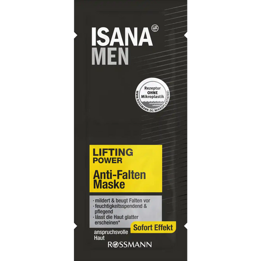 ISANA MEN Lifting Power Anti-Wrinkle Mask 16ml 2x 8 ml = 2 applications