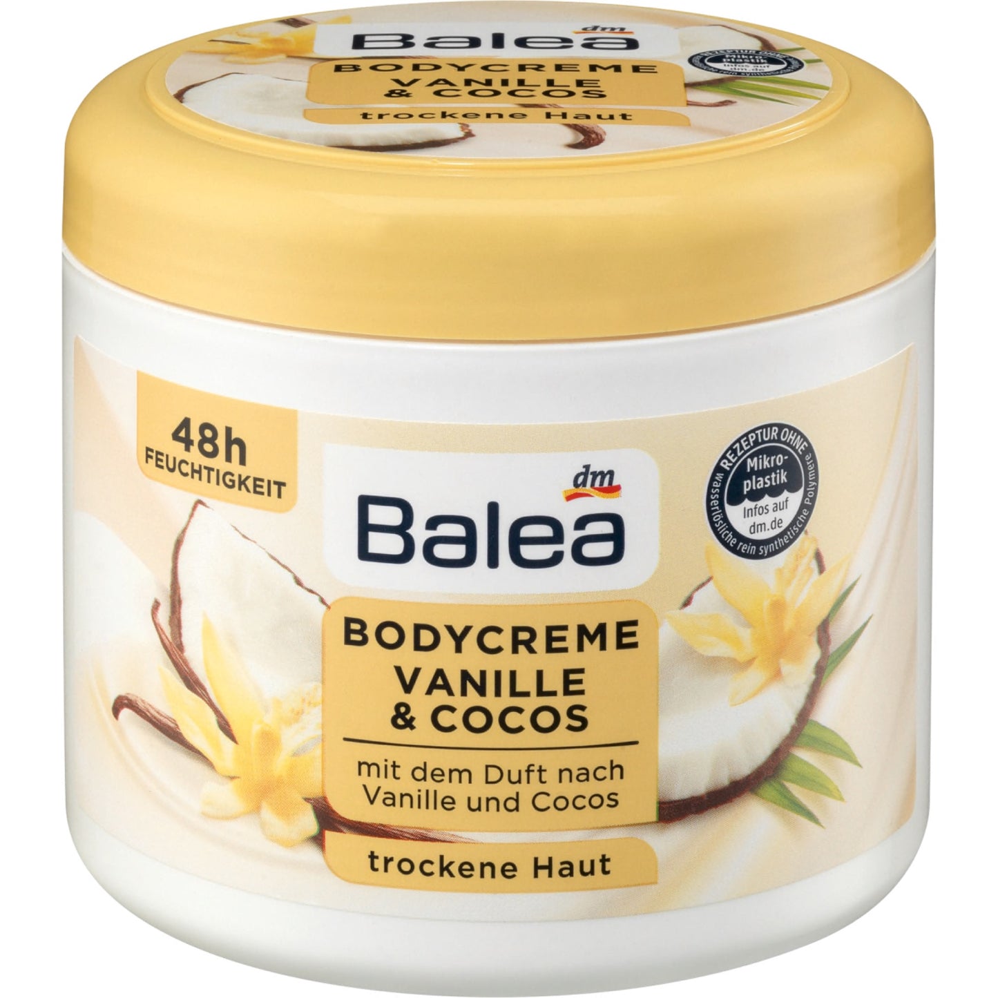 Balea body cream vanilla & coconut, 500 ml GlowNShine LB